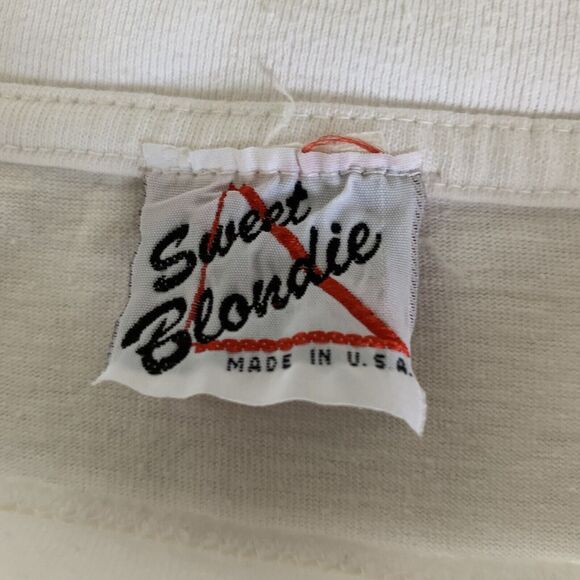 Sweet Blondie T-Shirt Womens One Size Aztec Graphics/ Gold Thread Embroidery Vac - Picture 10 of 12
